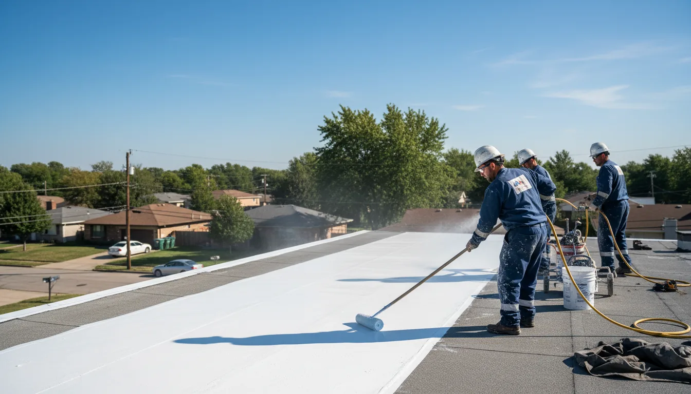 Commercial roof coating in Fairview, WV near me